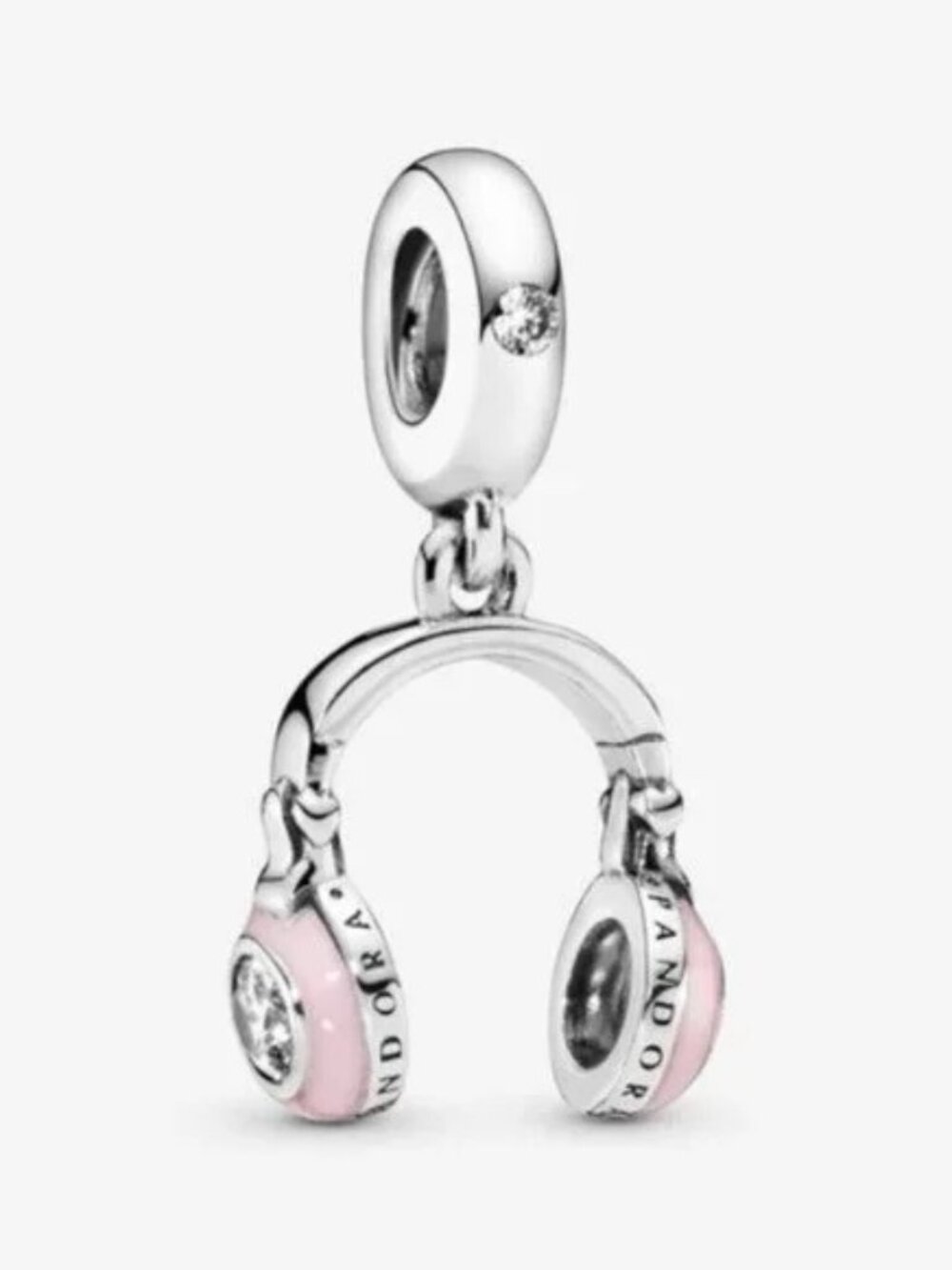 Pandora Pink Enamel Headphone Dangle Charm